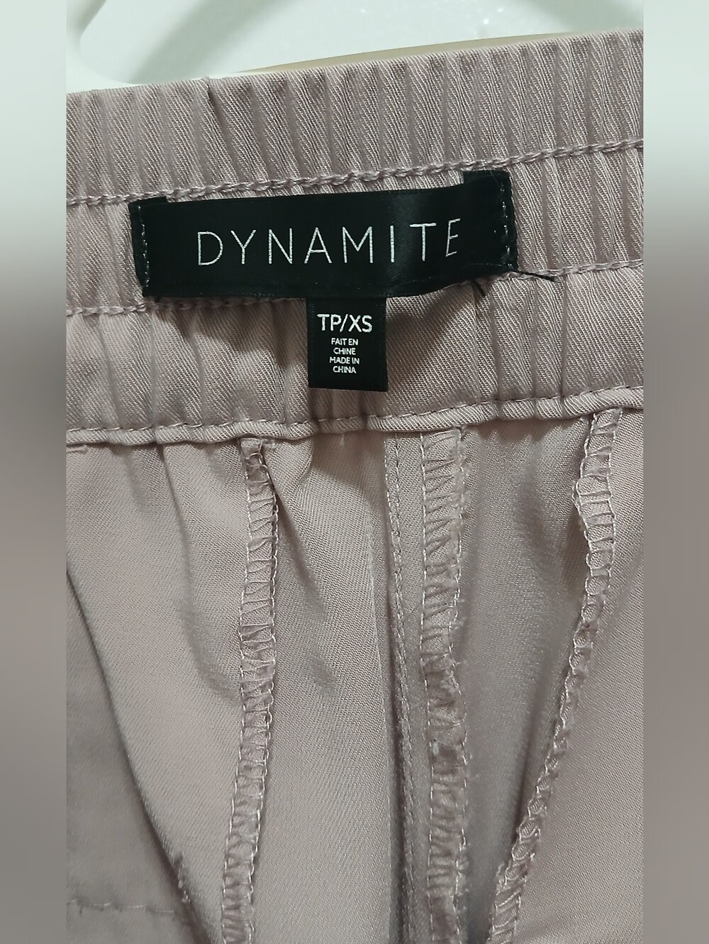 Dynamite Soft Mauve Utility Jogger Pants Silver Hardware XS - Picture 5 of 11